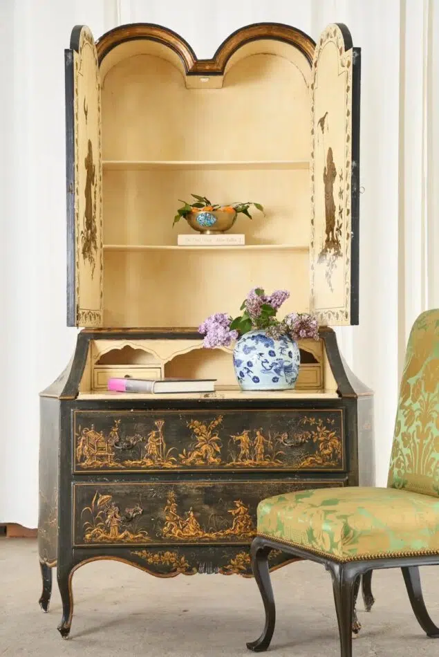 Italian chinoiserie secretary, early 20th century