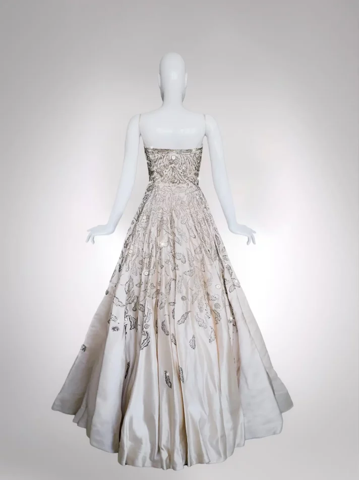 Pierre Balmain gown, back view